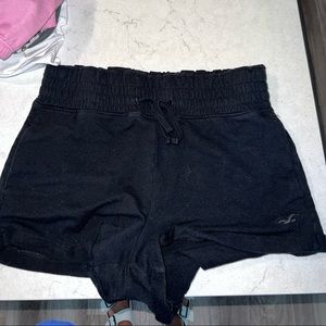 black high rise comfy shorts from hollister
